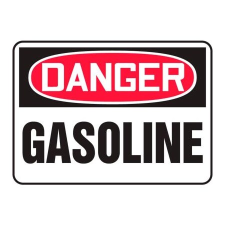 Accuform Accuform Danger Sign, Gasoline, 14inW x 10inH, Plastic MCHL245VP